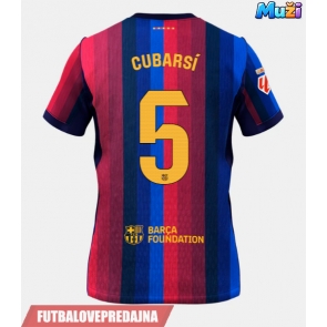Lacne Muži Futbalové dres Barcelona Pau Cubarsi #5 2026-27 Krátky Rukáv - Domáci